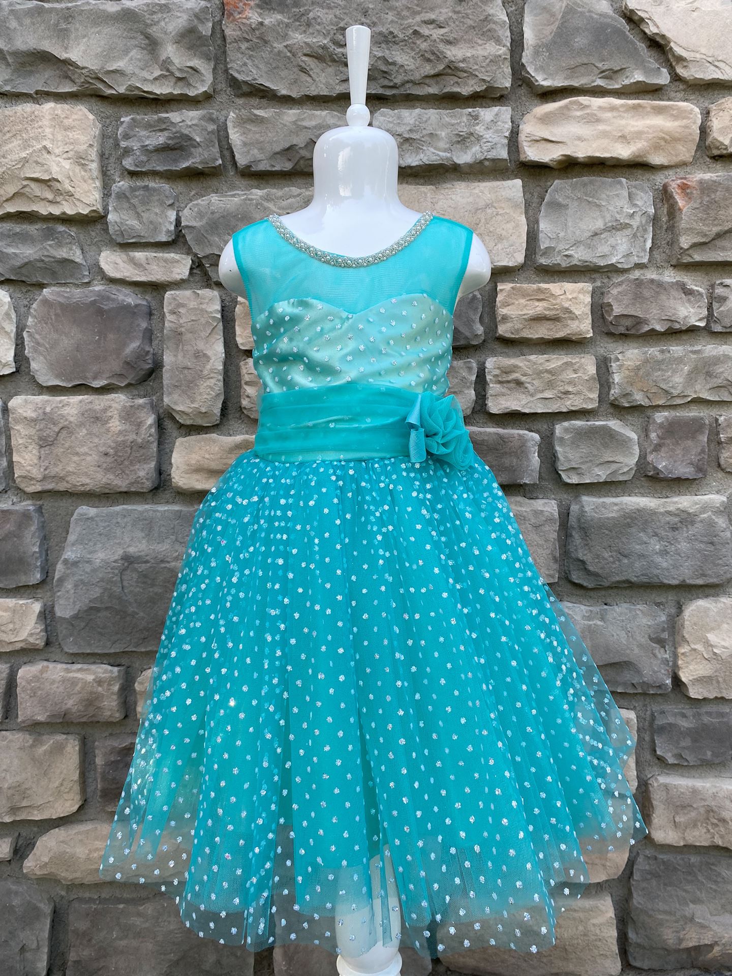 Skye 3-7 Years Old Girl Dress 10001 Water Green
