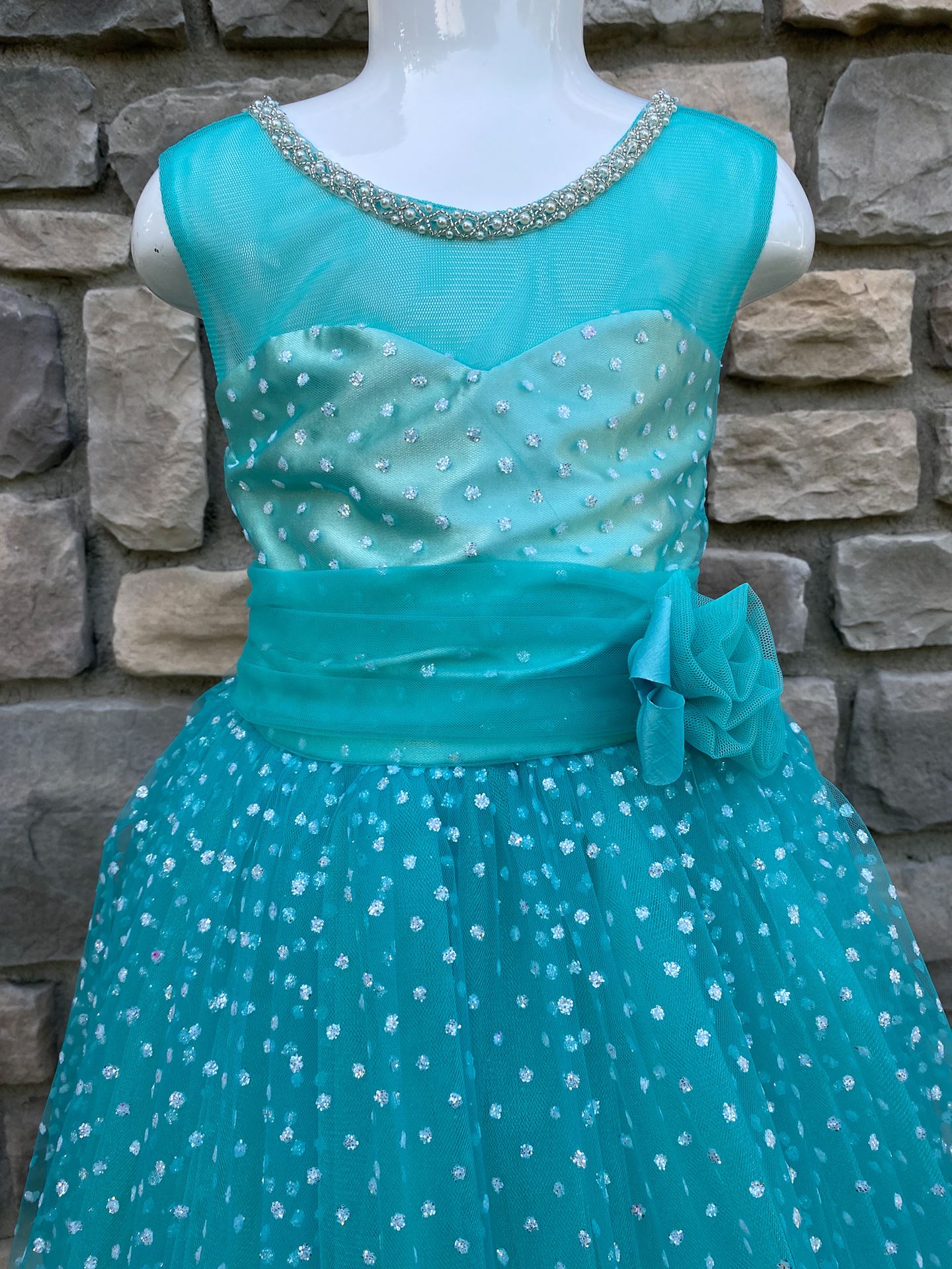 Skye 3-7 Years Old Girl Dress 10001 Water Green