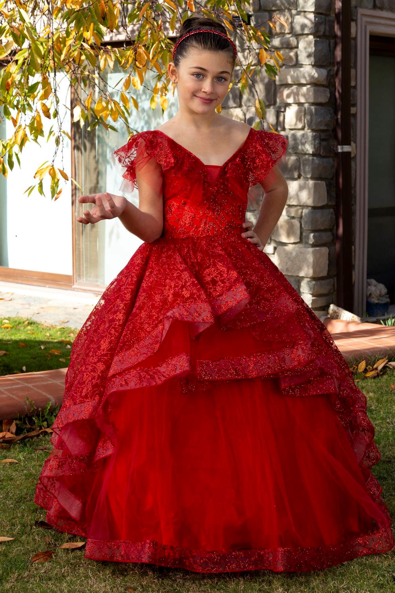Serene 2-6 Years Old Girl Dress 20083 Red