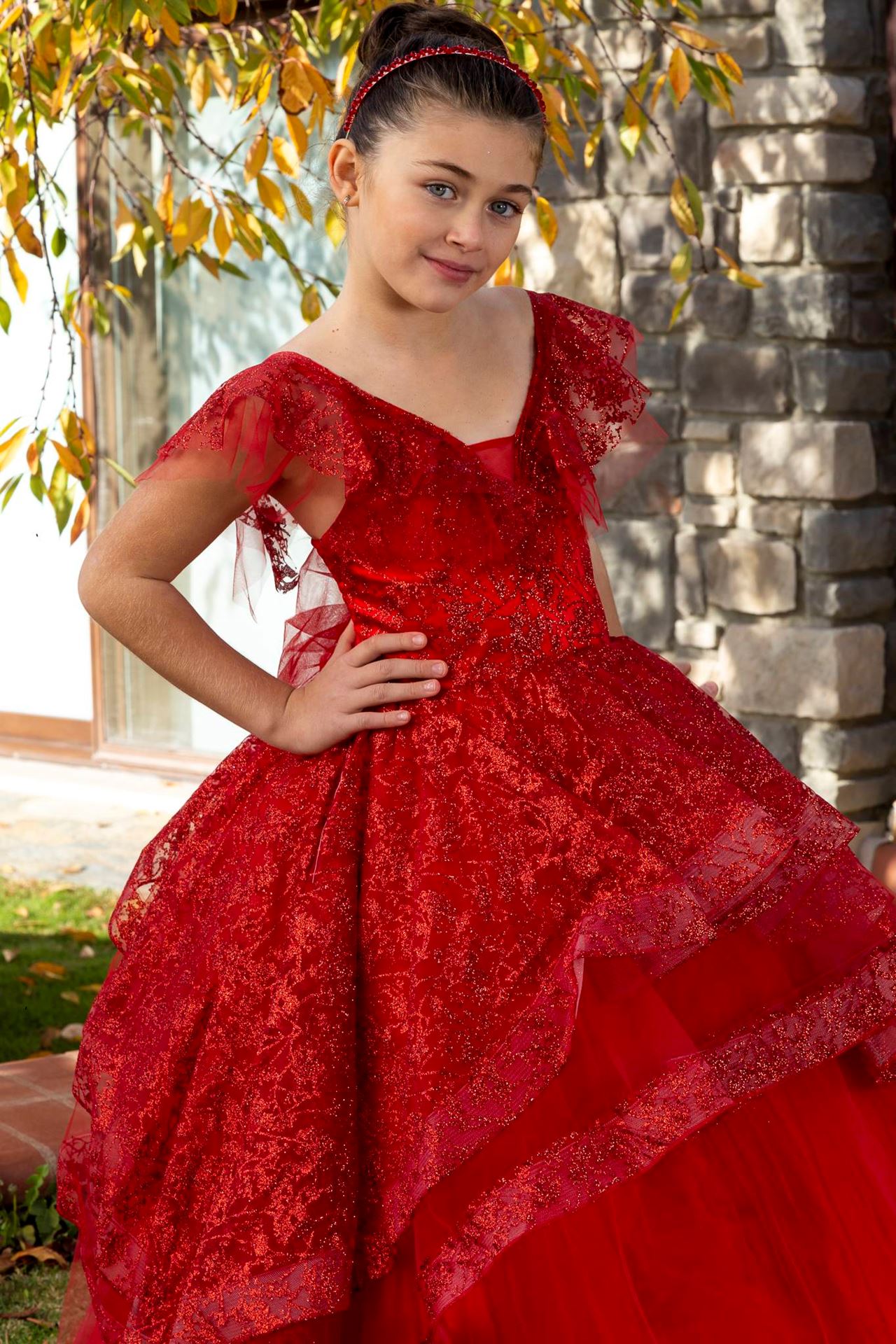 Serene 2-6 Years Old Girl Dress 20083 Red