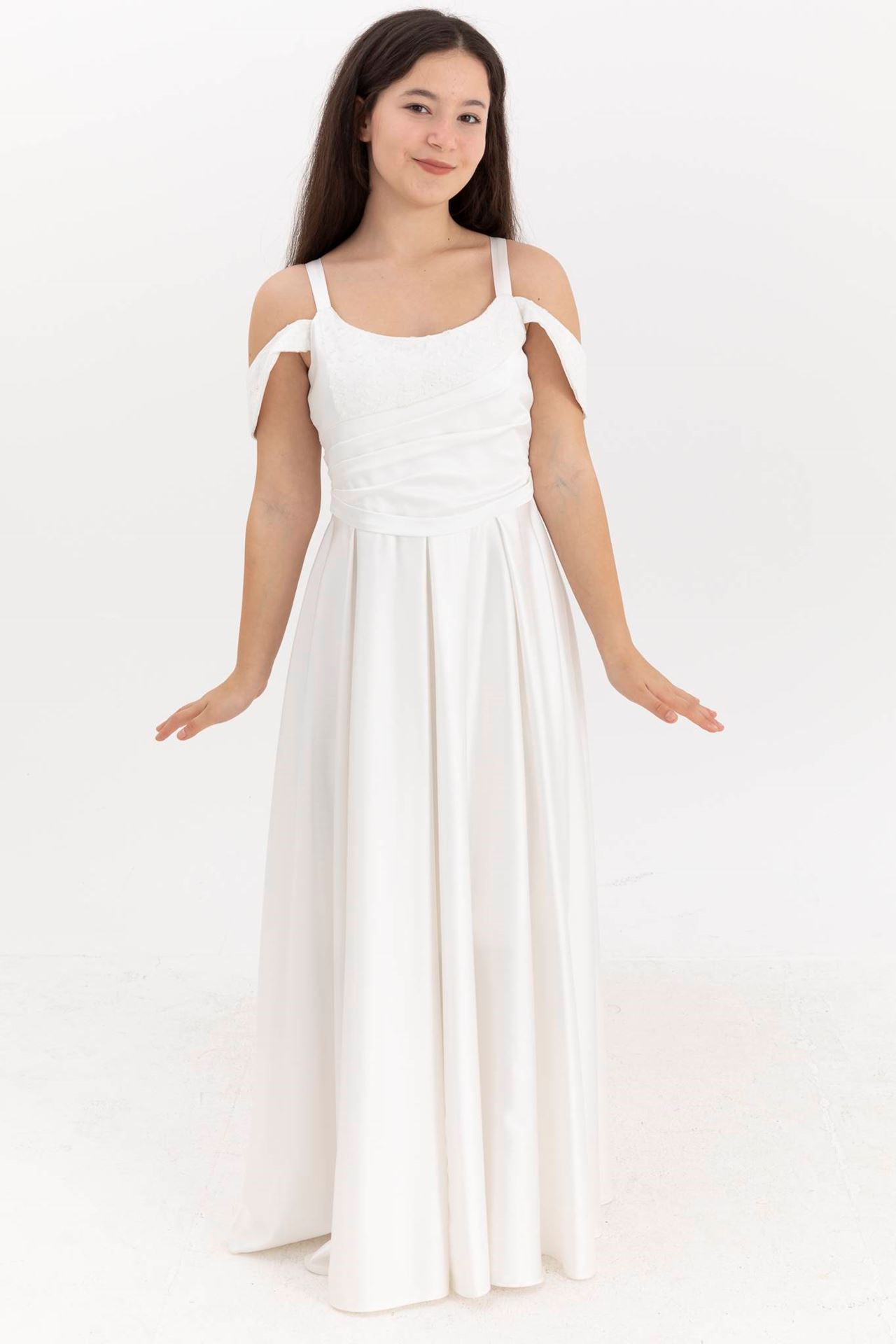 Aquamarine 12-16 Years Old Girl Dress 50004 Off White