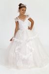 Athena 2-6 Yaş Kız Çocuk Elbise 20012 Kırık Beyaz