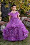 Divine 2-6 Years Old Girl Dress 20082 Lilac