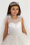 Vesta 7-11 Years Old Girl Dress 30022 Off White