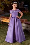 Vestido menina pomba 7-11 anos 40003 lilás