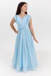 Sukienka dla dziewczynki w wieku 12–16 lat z kamieniem księżycowym 50002 Baby Blue