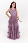Robe Fille Solstice 12-16 Ans 50008 Lilas