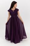 Sukienka dla dziewczynki w wieku 12–16 lat z kamieniem księżycowym 50002 fioletowa